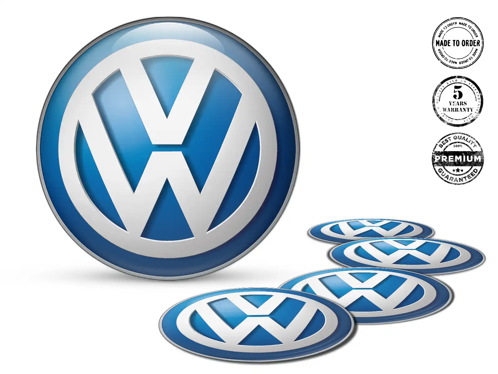 VW Calcomanía de Aro Marca Pegatinas Silicona Custom